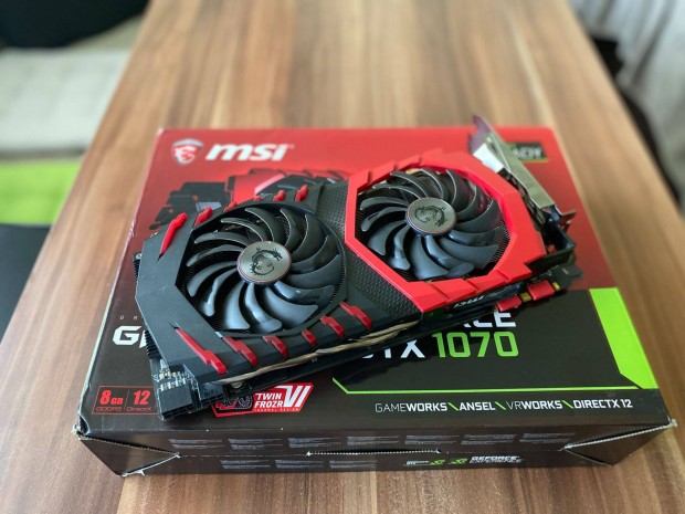 MSI Geforce Gtx 1070 8GB Gddr5 256bit (Gtx 1070 Gaming X 8G) Videokrt