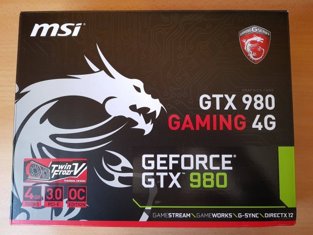 MSI Geforce Gtx 980 Gaming 4G videkrtya