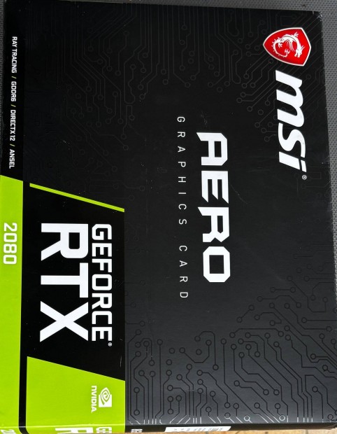 MSI Geforce Rtx 2080 8GB elad, dobozos elad