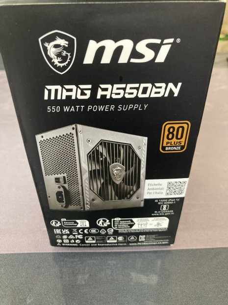 MSI MAG550BN 80+ Bronze, Kingston Fury Beast RSG 2x8GB DDR4 RAM