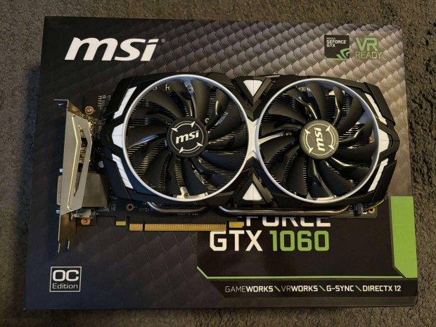 MSI Nvidia Gtx 1060 3GB Armor Edition Videkrtya