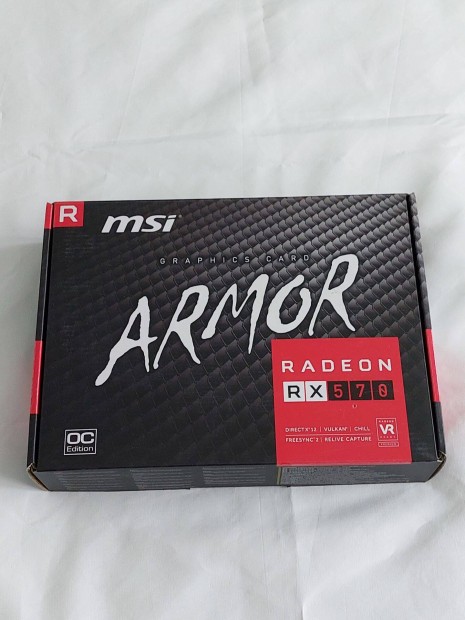 MSI Radeon RX 570 8GB Gddr5 256bit (RX 570 Armor 8G OC) videkrtya