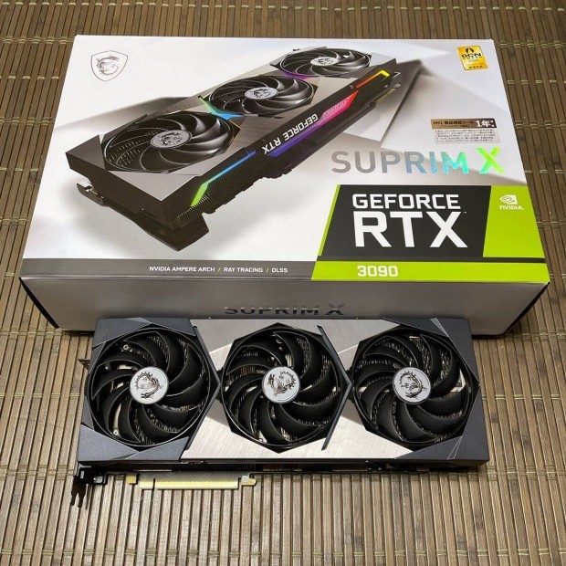 MSI Suprim X Geforce Rtx 3090 24GB /1-v garancival, szmlval!