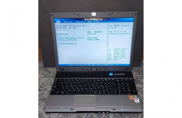 MSI VR610X MS-163B AMD notebook laptop Magyar billentyzet