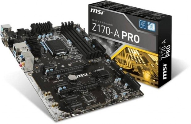MSI Z170-A Pro 1151v1 felső kategóriás alaplap i7 7700K-ig