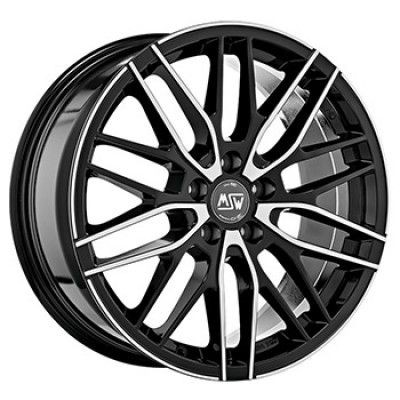 MSW 72 Black Full Polished 7X17 5X100 ET35 63,4 | alufelni |