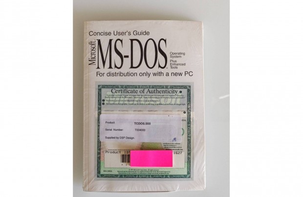 MS-DOS Felhasznli kzikonyv s 3,5" lemezek