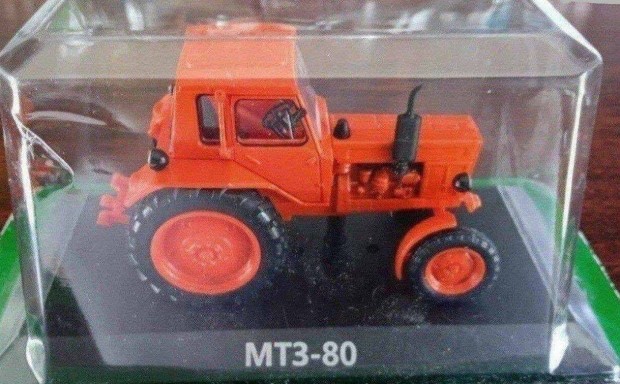 MTZ 80 piros traktor kisauto modell 1/43 Elad