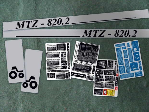 MTZ 820.2 utángyártott matrica (levonó, decal, Aufkleber)