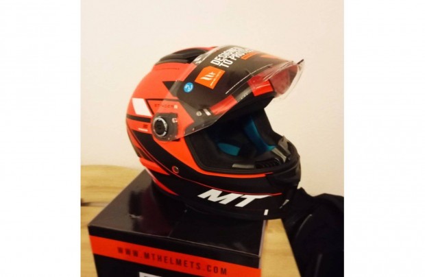 MT Helmets Stinger 2 zrt buksisak sisak buk L mret j! Narancs