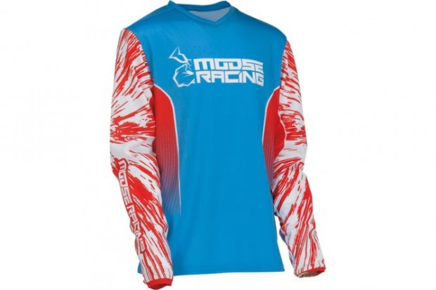 MX mez Moose Racing Kids Agroid piros/fehér/kék XL
