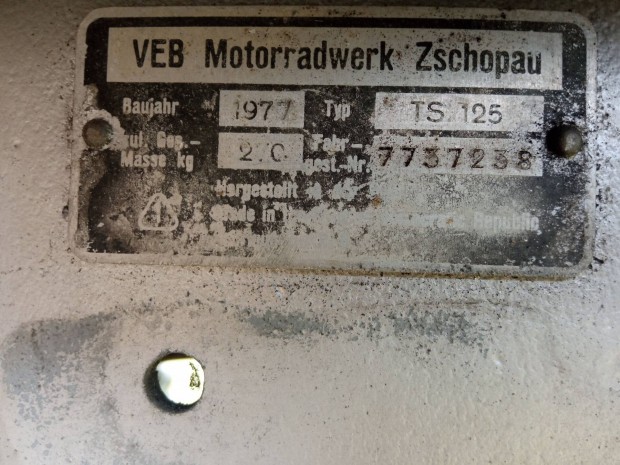 MZ 125t alkatrészek 