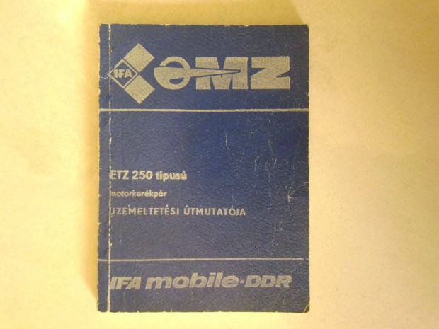MZ ETZ 250 kezelsi knyv eredeti DDR