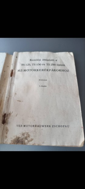 MZ TS 125-150-250 kezelsi knyv