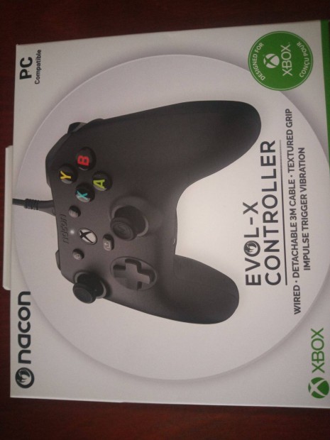 M-33. Xbox One - Pc Nacon Evol-X Fekete Vezetkes Controller j