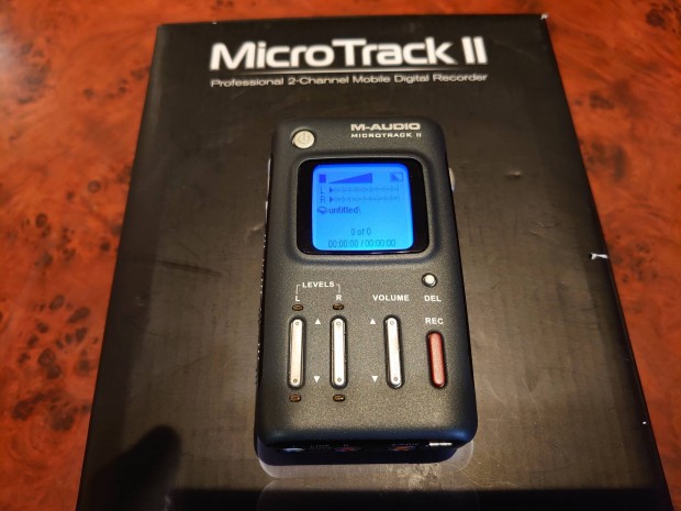 M-Audio Microtrack II 24/96 Professional Hi-Res Recorder Felvev