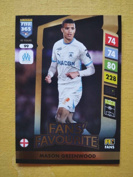 M. Greenwood Olympique Marseille FIFA 365 2025 Fans Favourite krtya