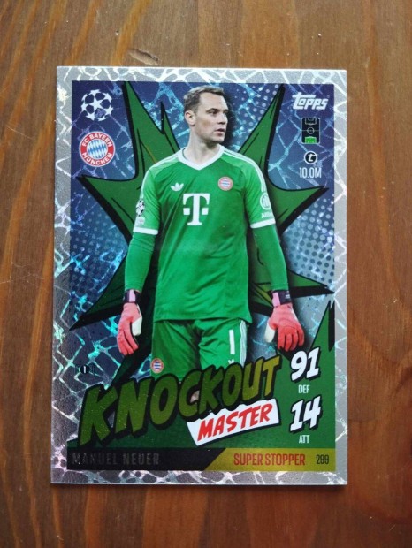 M. Neuer Bayern Mnchen Knockout Masters BL 2024/25 Extra focis krtya