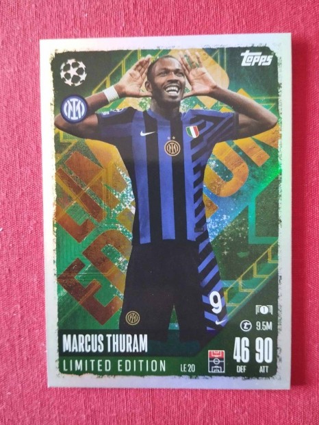 M. Thuram (Internazionale) Bajnokok Ligja 2024 Limited focis krtya