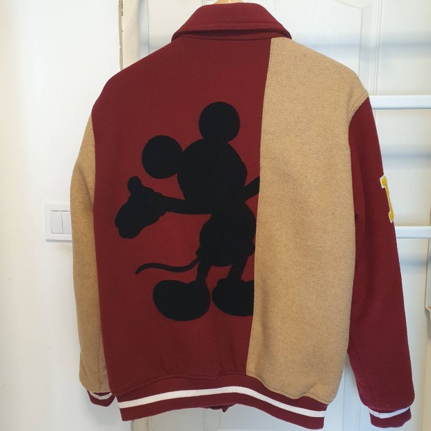 M-es Bershka Disney Mickey Mouse varsity baseball bomber kabt dzseki