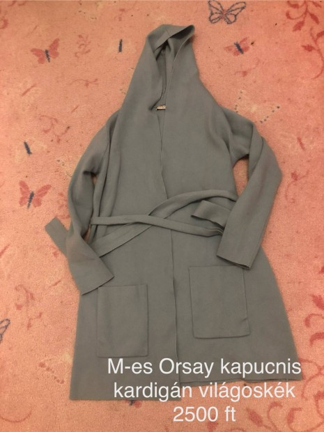 M-es Orsay kapucnis babakk zsebes kardign