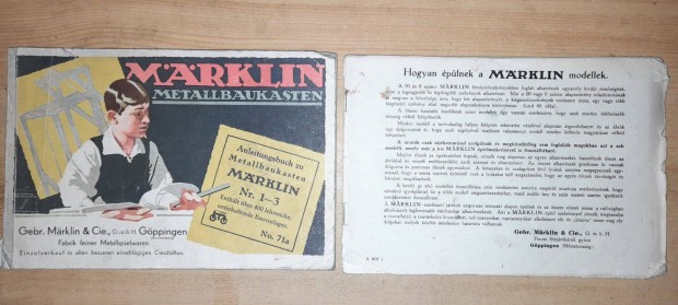 Mrklin metallbaukasten kaufen Nr. 1-3. katalgus