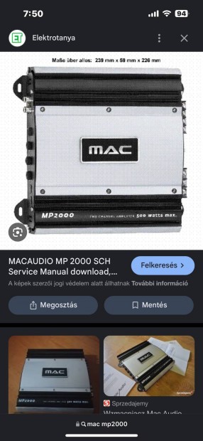 Mac MP2000 aut hifi erst 