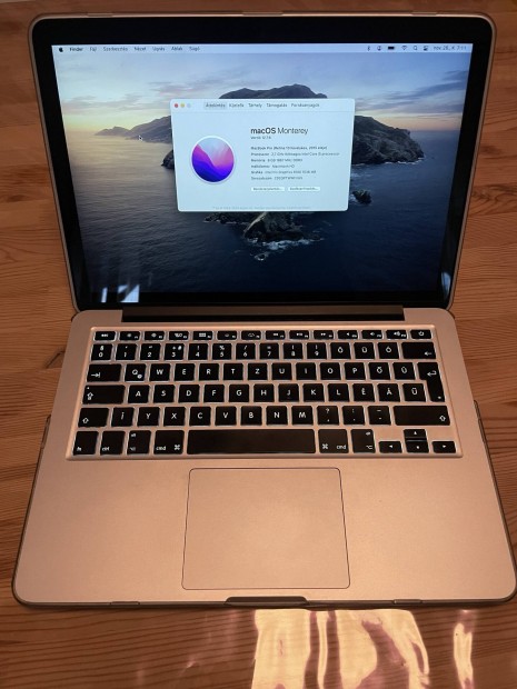 Macbook Pro (Retina kijelzs, 13 hvelykes, 2015 eleje)