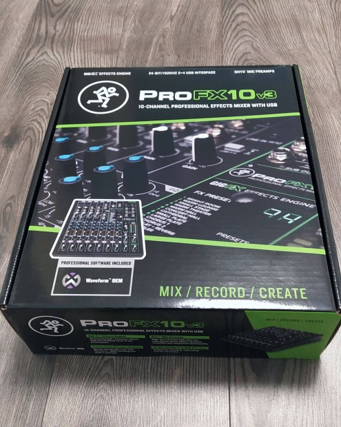 Mackie Profx10v3 - Profi 10 csatorns effektes keverpult