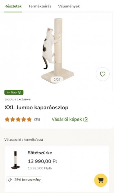 Macska kaparoszlop Jumbo  XXL