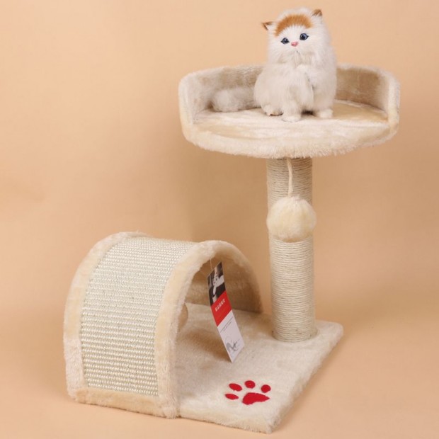 Macskabútor, macskafa 45cm (ST085-BEIGE) kaparófa