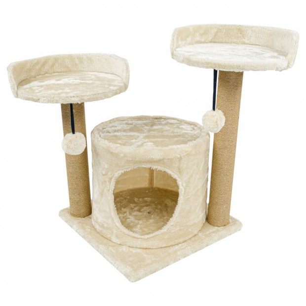 Macskabtor, macskafa 50cm (ST-A-07-BEIGE) kaparfa