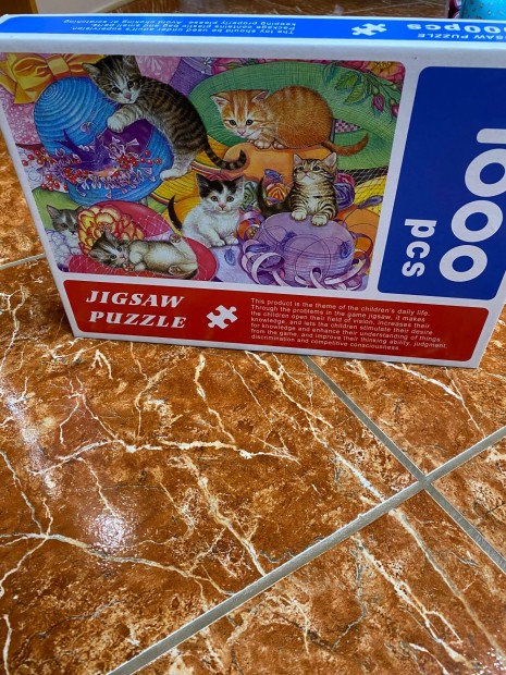 Macskák puzzle 1000 db-os kirakós játékcsomag