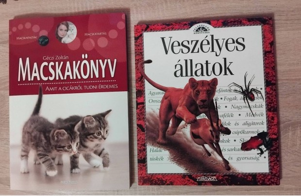 Macskaknyv s Veszlyes llatok knyv album egyben