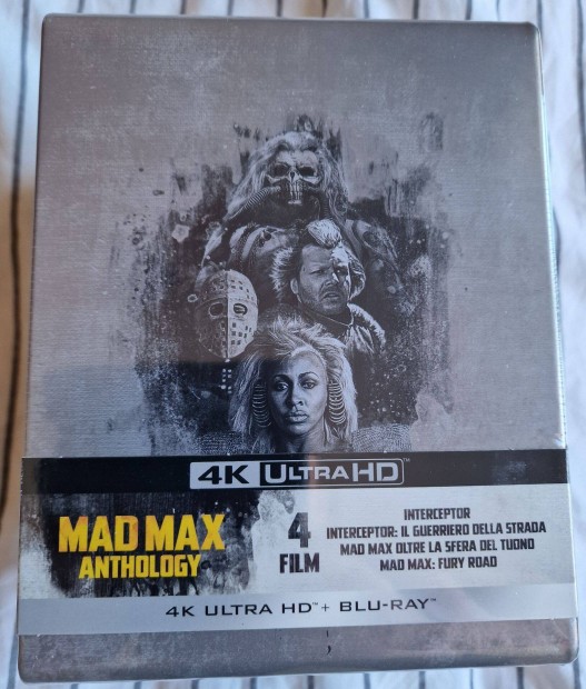 Mad Max 1-4. (4K UHD + BD) steelbook blu-ray
