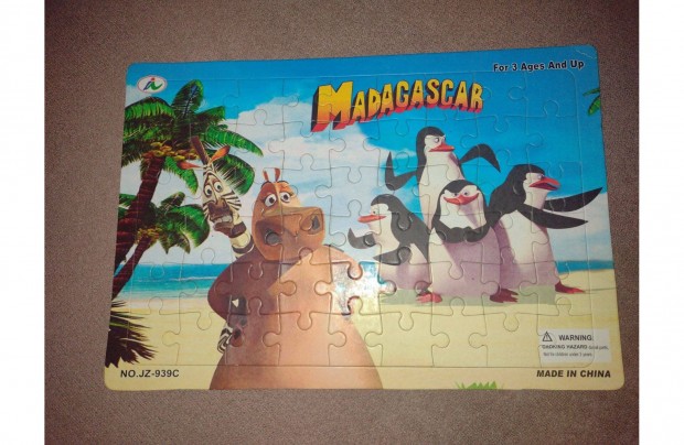 Madagascar gyerek kirakó puzzle 2