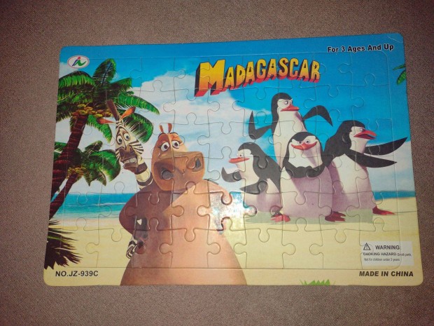 Madagascar gyerek kirak puzzle 2