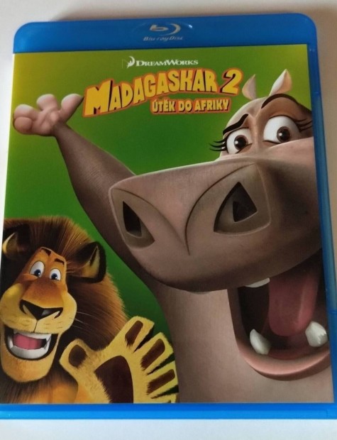 Madagaszkr 2. Animcis Blu-ray Film - Szinkronos! - csere is!