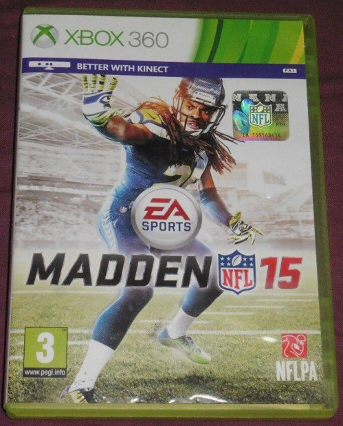 Madden NFL 15 (Amerikai foci) kinect re is Gyri Xbox 360 Jtk Akr F