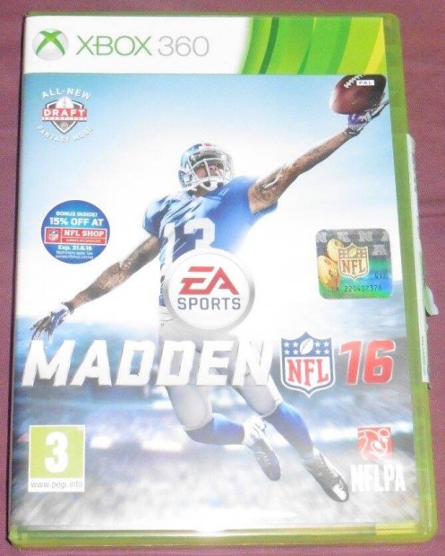 Madden NFL 16 (Amerikai foci) Gyri Xbox 360 Jtk akr flron
