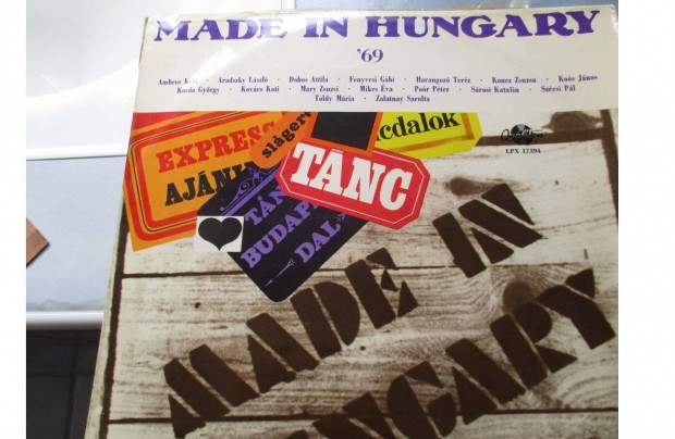 Made in Hungary '69 bakelit hanglemez elad
