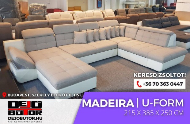 Madeira sarok prmium kanap lgarnitra 250x385x215 cm ualak bzs