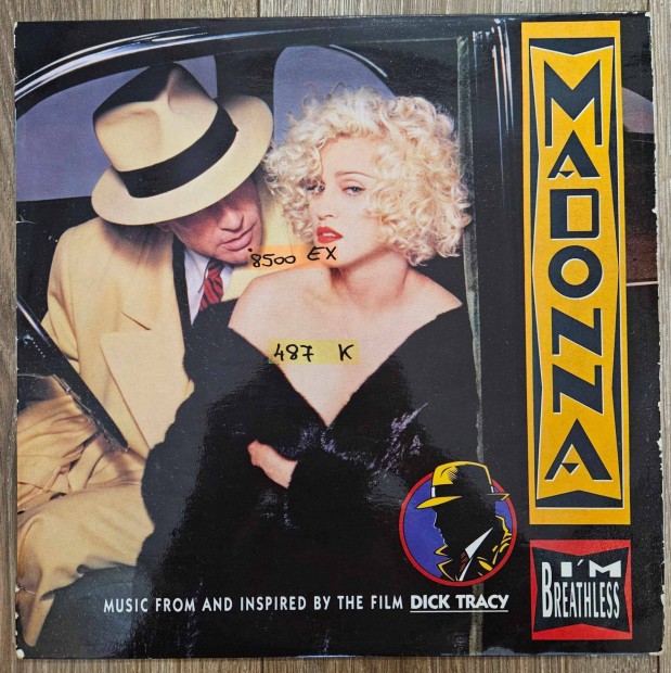 Madonna I'm Breathless bakelit lemez, hanglemez LP (487)