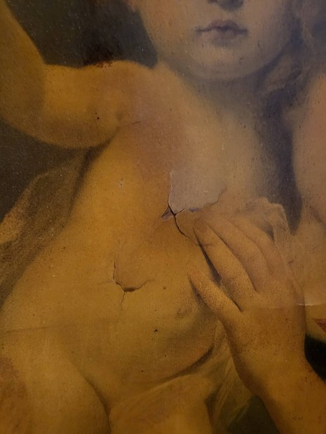 Madonna a gyermekkel olajfestmny repro