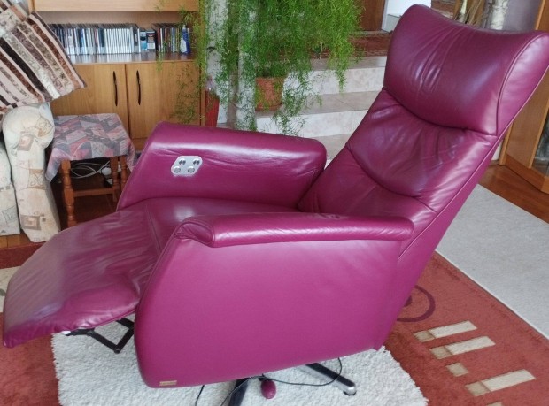 Magenta szn Relax TV fotel - elektromosan llthat