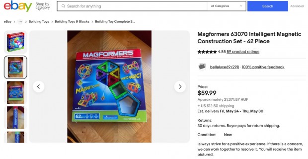 Magformers 62 darabos