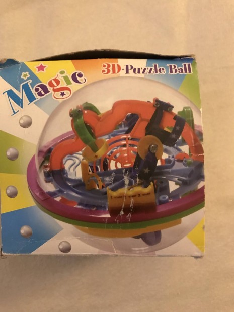 Magic 3d  puzzel bal 14 cm, labirintus labda