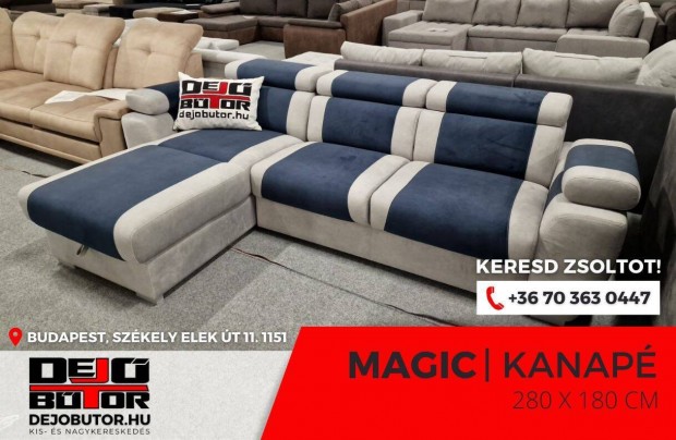 Magic L. kk rugs sarok kanap lgarnitra 280x180 cm gyazhat