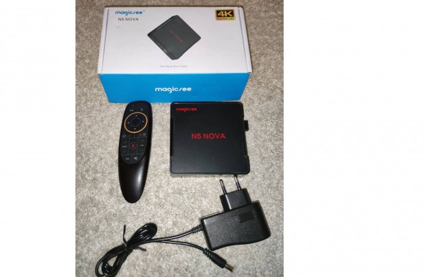 Magicsee N5 Nova Android TV okost, smart box, lgegrrel