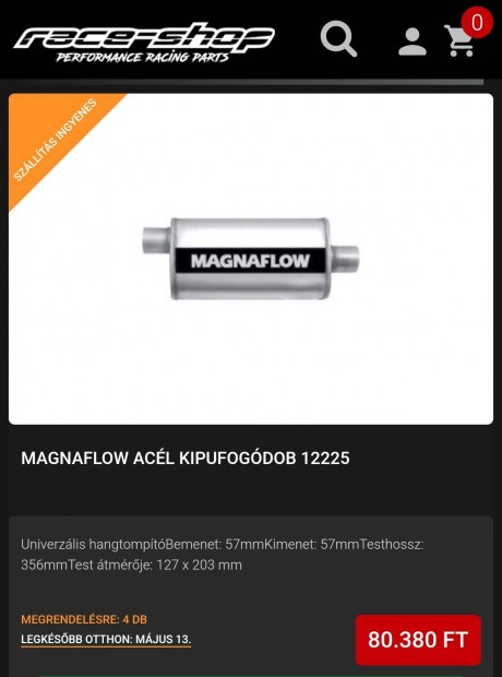 Magnaflow sportkipufogo